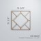 Ekena Millwork Medium Hudson Decorative Fretwork Wood Wall Panels, Cherry, 15 3/8"W x 15 3/8"H x 3/8"T WALW16X16X0375HSNCH - alternate 2